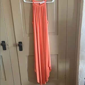 Elegant Orange Maxi Dress